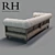 Luxury Deconstructed Chesterfield Sofas 3D model small image 2