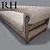 Luxury Deconstructed Chesterfield Sofas 3D model small image 3