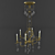 Elegant Crystal Chandelier 3D model small image 1