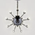 Elegance in Iron: Handcrafted Chandelier 3D model small image 2