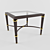 Rustic Iron Cocktail Coffee Table 3D model small image 1