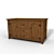 Vintage Pine Chest of Drawers 3D model small image 2