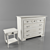 Provence-Inspired Chest & Nightstand 3D model small image 1