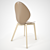 Modern Basil Timber Chair | Calligaris 3D model small image 2