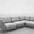 Modern Corner Sofa 3D model small image 1