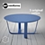 Sleek Steel Side Table by Miniforms 3D model small image 1