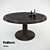 Poliform Anna Round Table - 1380mm Diameter 3D model small image 1