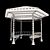 Steel Gazebo: Stylish Outdoor Retreat 3D model small image 3