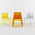 Colorful Trio of Chairs 3D model small image 2