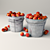 Fresh Harvest: Bucket of Apples 3D model small image 1