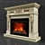Corsica Fireplace: Warmth and Style 3D model small image 1