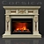 Corsica Fireplace: Warmth and Style 3D model small image 2
