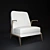Akan Low Back Armchair - Stylish Comfort 3D model small image 1