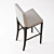 Modern Opera Upholstered Bar Stool 3D model small image 3