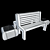 Ultimate Park Bench #1 3D model small image 3