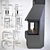 Contura 450:40 - Stylish Fireplace 3D model small image 2
