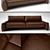 Italian Elegance: Giorgetti S1 Sofa 3D model small image 1