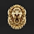 Majestic Lion Wall Decor 3D model small image 1