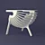 Modern Frame Chair 3D model small image 2