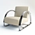 Basque Accent Chair - Sleek & Stylish 3D model small image 1