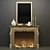 Elegant Hearth: Decorative Fireplace 3D model small image 1