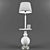 Modern Floor Lamp with Table 3D model small image 1