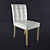Title: Sleek Leather Accent Chair 3D model small image 1