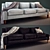 Trendy Three-Seater Sofas 3D model small image 1