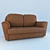 Vintage Leather Sofa - 160x85x90 - 2012 Archive 3D model small image 1