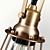 Rustic Brass Pendant Lamp 3D model small image 2