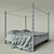 Elegant JNL Bed: Sleek Design, Superior Quality 3D model small image 2
