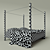 Elegant JNL Bed: Sleek Design, Superior Quality 3D model small image 3