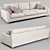 Sleek Moda Sofa 3D model small image 2