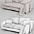 Modern Italian Design Sofa: MR FLOYD 3D model small image 3