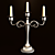 Elegant Alloy Candle Holder 3D model small image 1