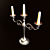 Elegant Alloy Candle Holder 3D model small image 2