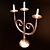 Elegant Vintage Candle Holder 3D model small image 2