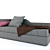 ZEGEN821-01: Sofa Set with ZN821-1B Roller and ZN821-P1 & ZN821-P2 3D model small image 1