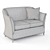Elegant and Compact Sofa: Alberta Salotti 3D model small image 2