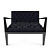 Luxurious DONA Armchair 3D model small image 1