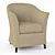 Elegant Rossella Armchair: Comfort and Style 3D model small image 1