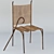 Vintage Coffee Chair 3D model small image 1