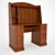 My Baby Cherry Writing Desk (1520x1200x620mm) 3D model small image 1