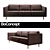 Modern Osaka Sofa in Versatile Fabrics 3D model small image 1