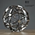 Restoration Hardware Polyhedron Pendant, Polished Nickel 3D model small image 1