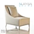 Angel Cerdá Nuryba Decor Armchair: Modern Elegance 3D model small image 1