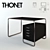 Sleek Thonet S 285/B117 Table Set 3D model small image 2