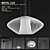 Venetian Cloud Pendant Lamp 3D model small image 1