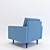 Cozy New York Armchair 3D model small image 2