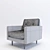 Cozy New York Armchair 3D model small image 3